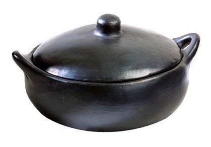 La Chamba Black Clay Casserole, Small (1.5 Qt)