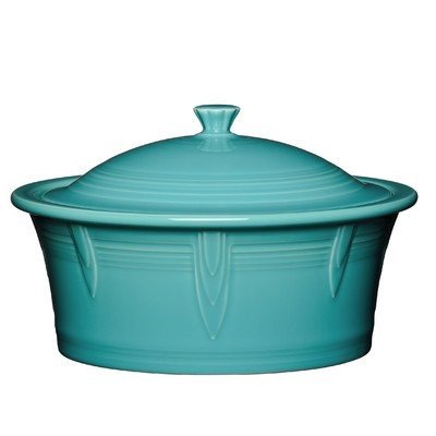 Homer Laughlin 107-1466 Covered Casserole, Turquoise