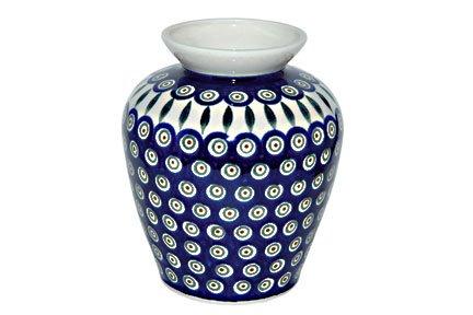 Polish Pottery Peacock Medium Vase