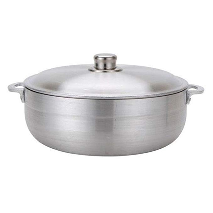 Uniware Aluminum Heavy Gauge Caldero Dutch Oven With Aluminum Lid,Silver