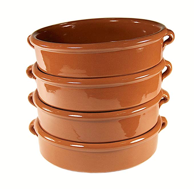 Terra Cotta Cazuelas - 8 Inches (4 Dishes)