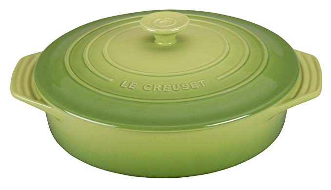 Le Creuset Stoneware Covered Round Casserole, 9.5-Inch, Palm