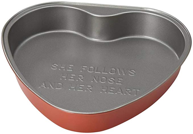 Kate Spade New York ALL IN GOOD TASTE Metal BAKEWARE HEART PAN, Red