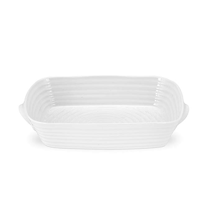 Portmeirion Sophie Conran White Small Handled Rectangular Roasting Dish