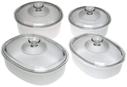 CorningWare French White 8-Piece Casserole Set