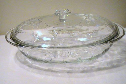 Anchor Hocking Savannah Clear Floral Embossed 2-Quart Casserole