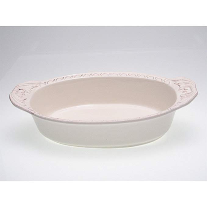 Certified International Firenze Ivory 4-Quart Oval Baker, 17-Inch by 11-3/4-Inch