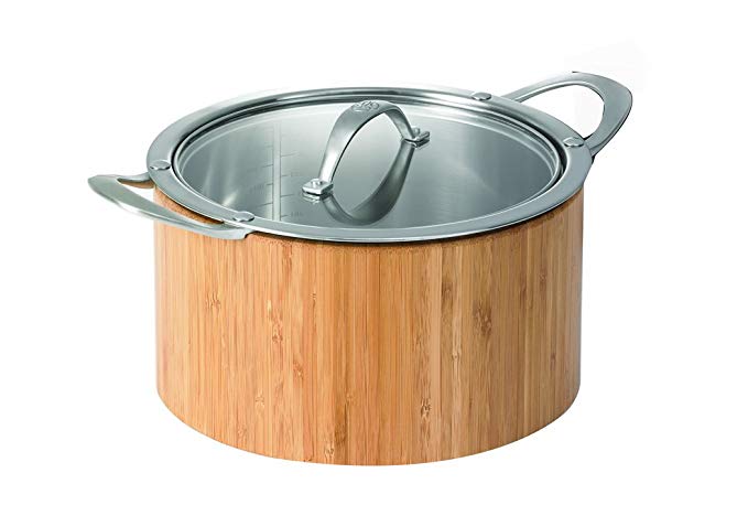 CAT CORA by Starfrit Stainless Steel Cook N Serve Casserole, 5.9-Quart