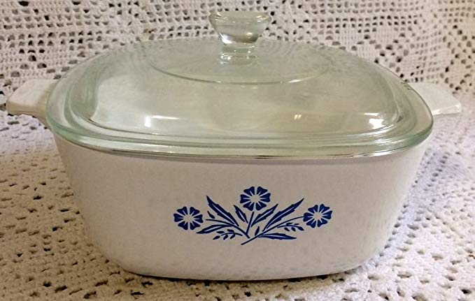 Vintage Corningware Cornflower Blue 1.5 QT Casserole w Lid P-1 1/2- B