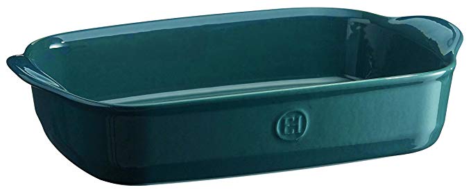 Emile Henry 979652 France Ovenware Ultime Rectangular Baking Dish, 14.2 x 9.1, Blue