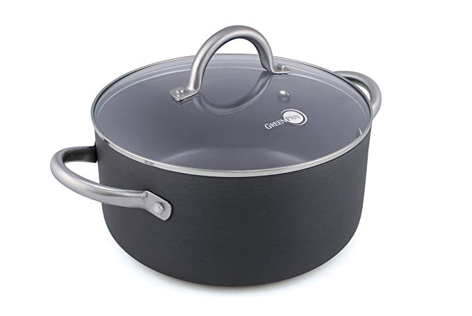 GreenPan Lima 5 Quart Hard Anodized Non-Stick Ceramic Covered Casserole