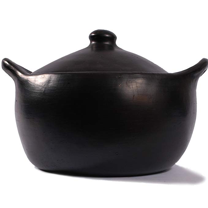 Black Clay, La Chamba Stew Pot - Extra Large - 8 Quarts