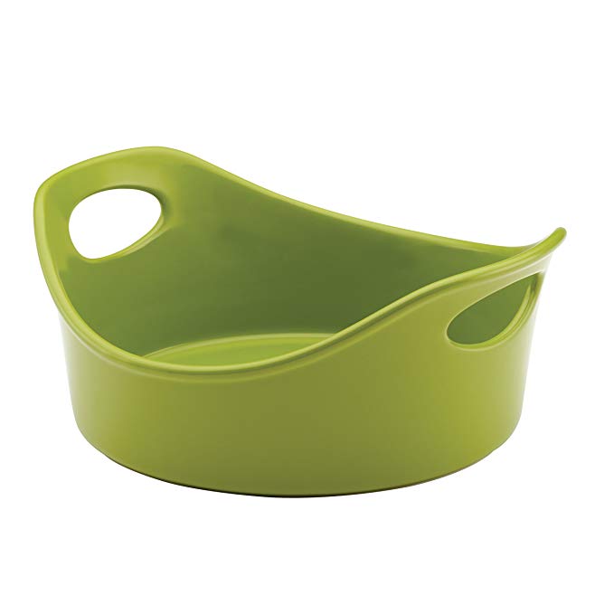 Rachael Ray Stoneware Round Baker, 1.5-Quart, Green