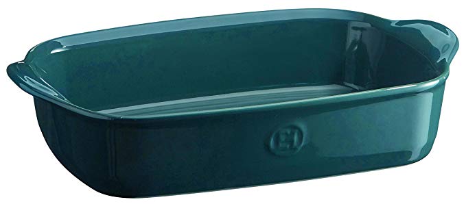 Emile Henry 979650 France Ovenware Ultime Rectangular Baking Dish, 11.4 x 7.5, Blue