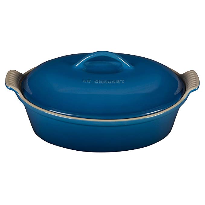 Heritage Covered Oval Casserole Color: Marseille