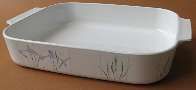 Corning Ware A-21-B-N Shadow Iris Lasagna Casserole Bake Dish