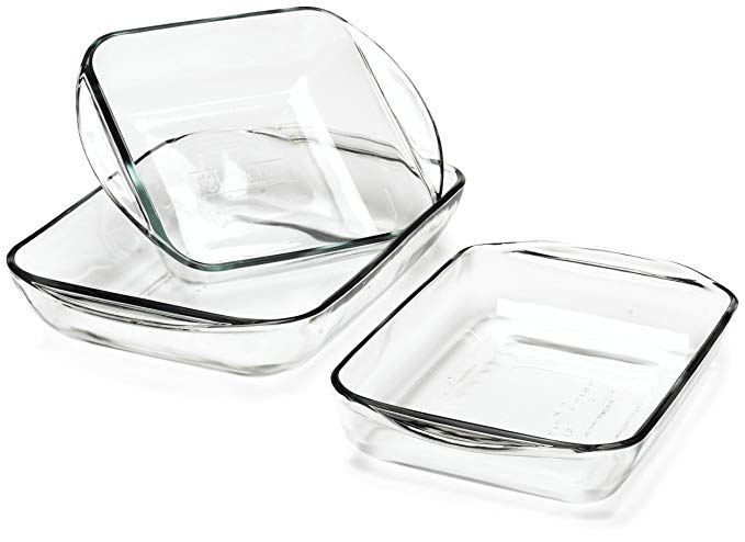 Anchor Hocking Expressions 5 Piece Ovenware Set with color label