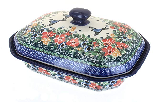 Polish Pottery Maria Medium Covered Baker