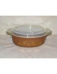 Vintage 1960's Pyrex Oval Casserole Baking Dish w/Lid - Early American Americana - 1 1/2 Quart #043