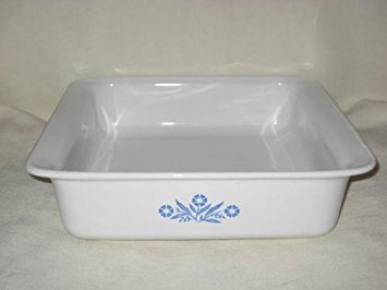 Vintage Corning Ware - Cornflower / Corn Flower - 8 x 8 x 2 Square Baking Dish - P-322