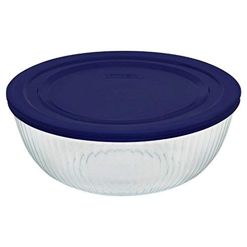 Pyrex Sculptured Bowl w/ Lid 4.75qt