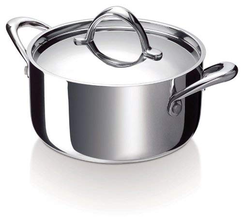 Beka Synergy 7-Inch Covered Casserole Stainless Steel, 2-1/2-Quart