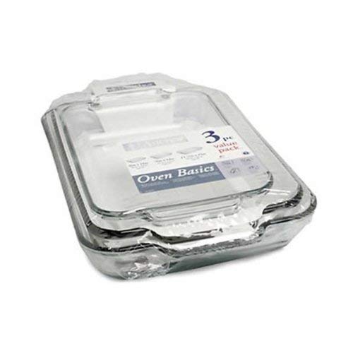 3 Pc. Value Pack (2 qt./1.89 L Bake Dish, 3 qt./2.8 L Bake Dish, 5 qt./4.7 L Bake Dish)