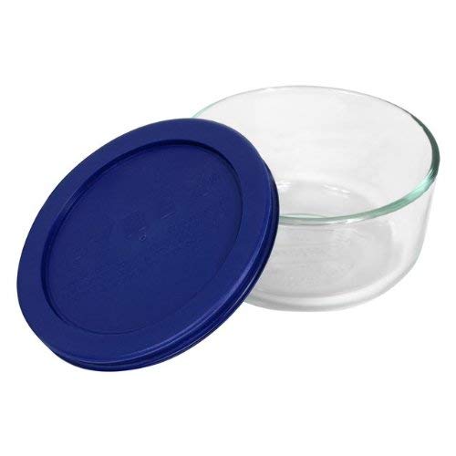 Pyrex 6017399 2 Cup Storage Plus Round Dish With Plastic Cover