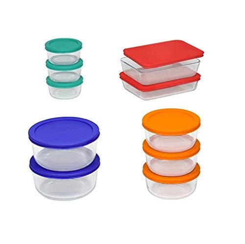 Pyrex 20-pc. Storage Set with Color Lids