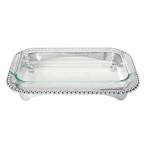 Mariposa Pearled Oblong Casserole Caddy