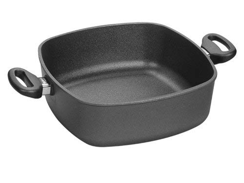 Woll Nowo Titanium Square Casserole Pan with Side Handles and Lid, 4.5-Quart