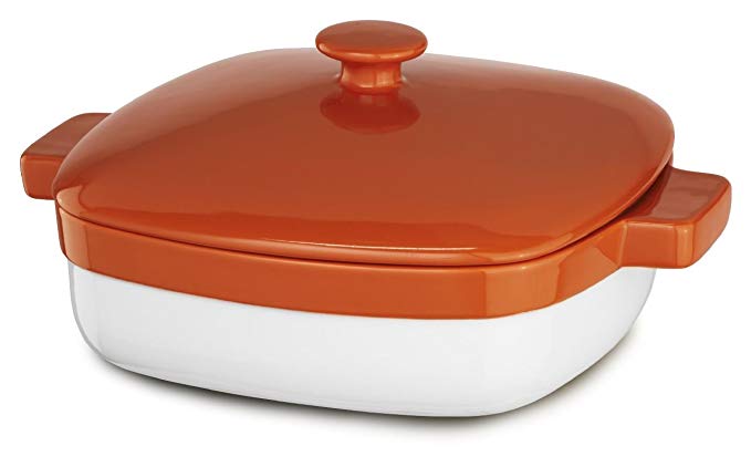 KitchenAid KBLR42CRPN Streamline Ceramic 4.2-Quart Casserole Bakeware - Persimmon