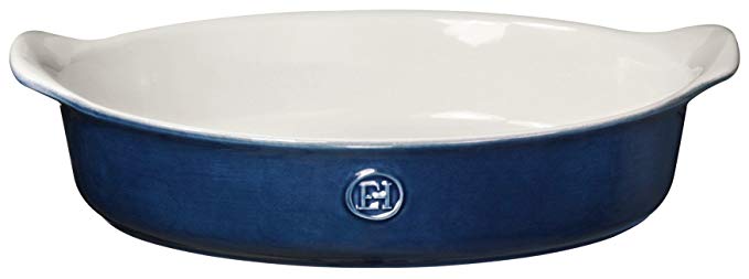 Emile Henry 559028 HR Ceramic Small Oval Baker, Twilight