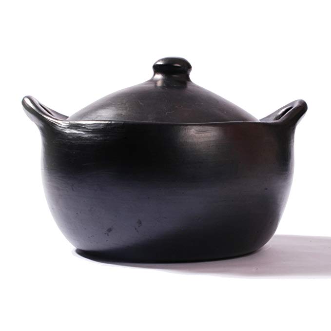 Black Clay, La Chamba Stew Pot - Medium - 4 Quarts