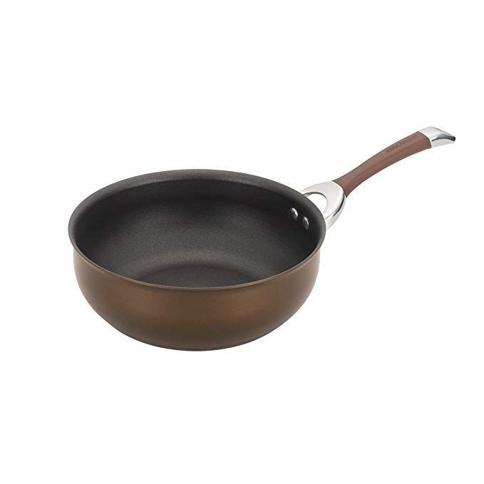 Circulon Symmetry Chocolate Hard Anodized Nonstick 4.5-Qt. Chef Pan