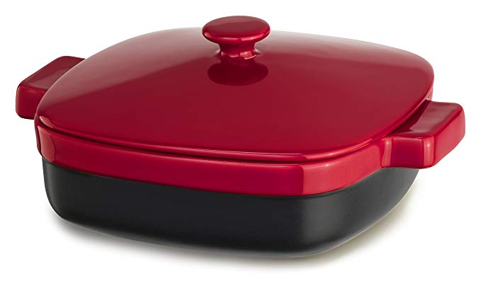 KitchenAid KBMR19CRER Streamline Ceramic Casserole, 1.9-Quart, Empire Red