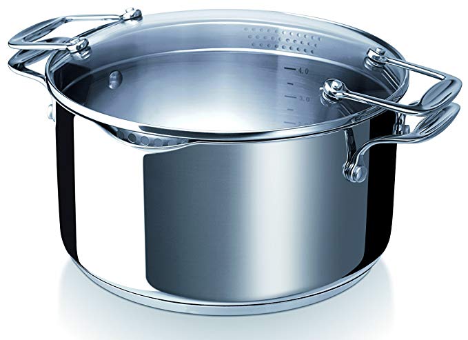 Beka Cookware Chef Pratique Casserole with Straining Lid - 5.25 Quart