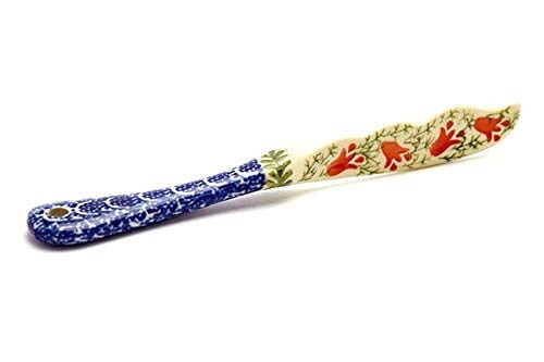 Polish Pottery Spreader - Crimson Bells