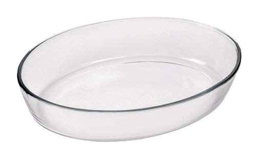 Marinex Bakeware Small Glass Oval Roaster, 11-3/4