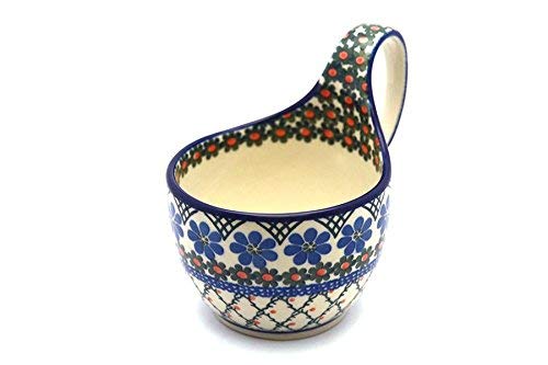 Polish Pottery Loop Handle Bowl - Primrose