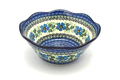 Polish Pottery Bowl - Curvy Edge - 8