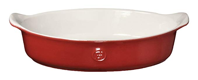 Emile Henry 369029 HR Ceramic Individual Oval Baker, Rouge