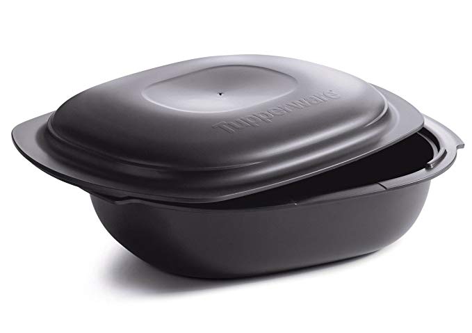 Tupperware Ultra Pro Oval Oven Safe 3.5qt /3.3 L Lasagna Casserole Microwave New Cosmos Black