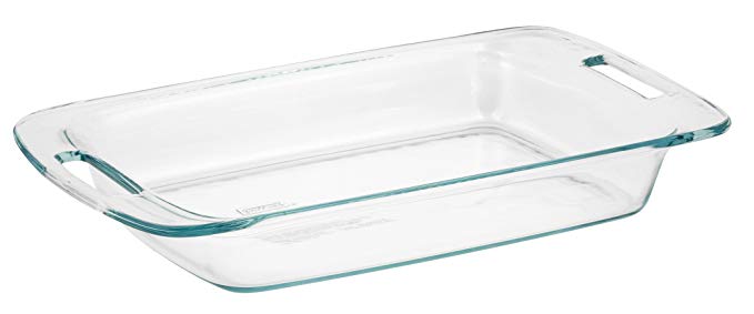 Pyrex Easy Grab 3-Quart Oblong Glass Bakeware Dish