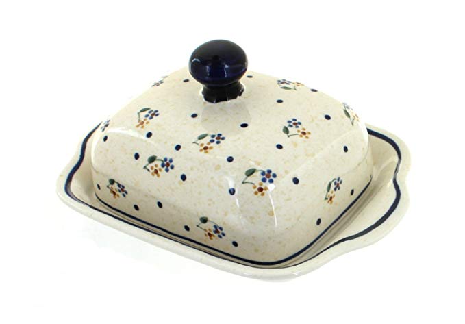 Polish Pottery Country Meadow Butter Dish