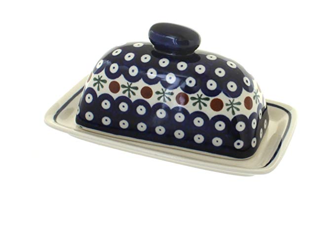 Polish Pottery Nature Butter Dish