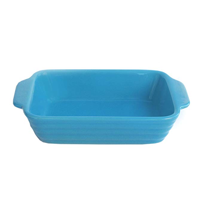 American Atelier Bistro Rectangle Bake and Serve Bowl, Turquoise