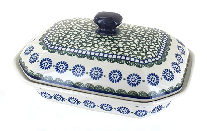 Polish Pottery Maia Medium Covered Baking Dish