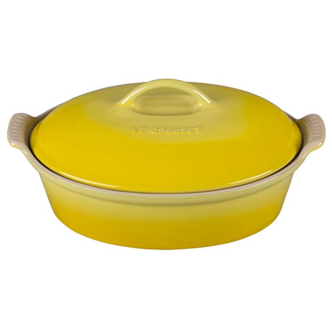 Heritage Covered Oval Casserole Color: Soleil