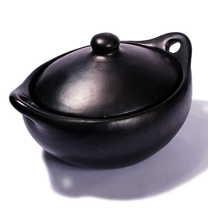 Black Clay, La Chamba Oval Casserole - Small 2.25 Quarts